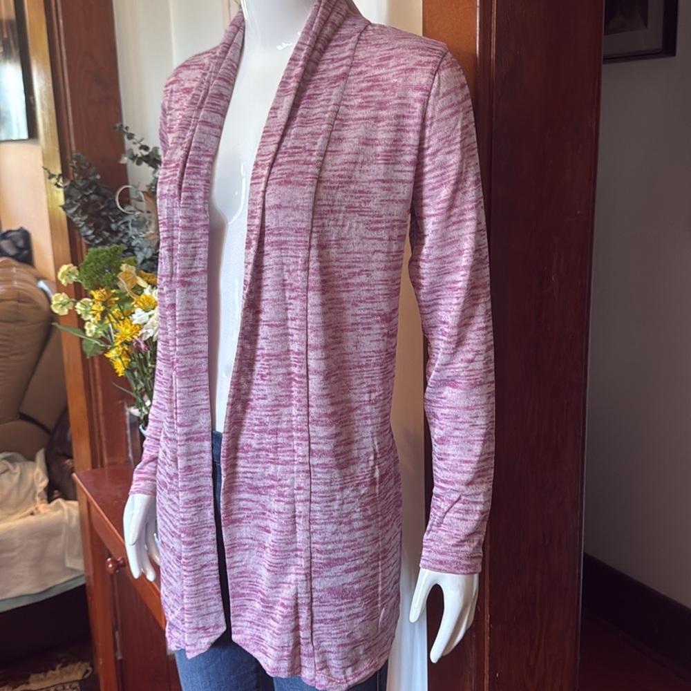 NWT northern reflections size small raspberry Pink Open-Front Cardigan Sweater